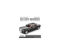 (Plata) 1:18 Modelo Phantom grande Simulación Sonido y luz Pull Back Juguete Coche Colección Metal Boy
