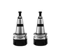 Plata,2PCS/ Lot ISO30 ER32-45L Equilibrio Collet Torno Chuck, G2.5 30000RPM Portaherramientas CNC de acero inoxidable con Pull Stud Torno de fresado