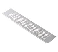 Plata 400x100 mm Rejilla de Aluminio para Ventilación, Rejilla de Ventilación para Zócalos Armarios de Cocinas, Viviendas, Oficinas