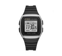 (Plata) 9023B Reloj electrónico deportivo multifuncional a prueba de golpes e impermeable