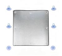 Plata Aislante de Aluminio, Película Reflectante Reutilizable Para Ventanas, Aislamiento Térmico y Acústico, Barrera de Vapor, Para Coche, Oficina, Veranda y Garaje(70x130cm)