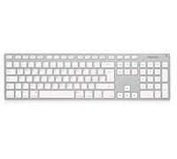 Hamlet Silver Board - Teclado extendido de aluminio compatible con Apple USB