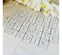 Plata | Chocolate Compromiso | Cultura Turca Tradicional | Kiz Isteme Pegatinas Plata | Compromiso | Allahin Emriyle Kizinizi Istemeye Geldik Plata