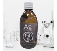 Plata coloidal artesanal 150 ppm, 500 ml. ESNUTRIENTLAB. 99,99% de pureza. Con certificado de autenticidad.