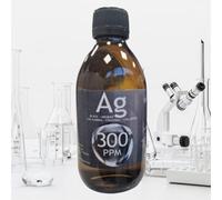 Plata coloidal artesanal 300 ppm, 250 ml. ESNUTRIENTLAB. 99,99% de pureza. Con certificado de autenticidad.