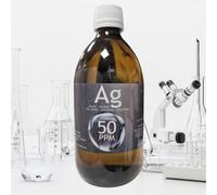 Plata coloidal artesanal 50 ppm, 1000 ml. ESNUTRIENTLAB. 99,99% de pureza. Con certificado de autenticidad.