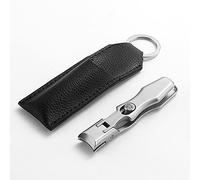 Plata,Cortaúñas plegables grandes cortaúñas de acero inoxidable autoblocantes afilados profesionales cortadores de uñas de dedos gruesos adultos hombres y mujeres regalos de vacaciones