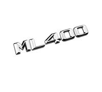Plata cromada Brillante ML 400 "Maletero de Coche Letras traseras Palabra Insignia Emblema Carta calcomanía Pegatina Apta for Mercedes Benz ML Clase ML400
