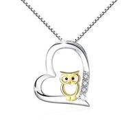Plata de Ley 925 Collares Mujer Plata de Ley Love corazón Colgante Joyería Mujer Niña Joyas Para Mujeres cumpleaños regalos para novia hija