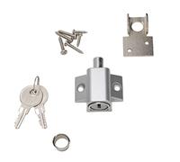 Plata de Ley pdl100 Patio Cerraduras de Puerta y Ventana, níquel Satinado