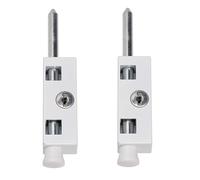 Plata de Ley plw202 Cerrojo de Puerta Multiusos, Color Blanco
