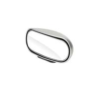 (Plata) Espejos retrovisores gran angular ajustables para montaje en automóvil Espejo retrovisor auxiliar