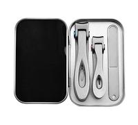 Plata,Juego de cortaúñas para uñas gruesas cortaúñas de acero inoxidable afiladas duraderas herramientas de cuidado para hombres y mujeres regalos de vacaciones