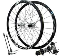 Plata,Juego De Ruedas De Carretera con Freno De Disco 700C, Llantas De Doble Pared De Aleación De Aluminio, Liberación Rápida, Ruedas Delantera Y Trasera De Bicicleta 1800G Rueda De Carretera