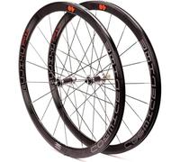 Plata,Llanta de Bicicleta de Carretera 700C, Juego de Ruedas Rueda Trasera Delantera 40 mm Llantas en V, Cassette de 8-11 velocidades, núcleo de Fibra de Carbono, Frenos en V/Freno de llanta 1900 g