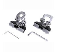 (Plata) MOVOTOR Soporte de montaje Abrazadera 2 piezas para luz de trabajo todoterreno SUV ATV 4WD Pilar
