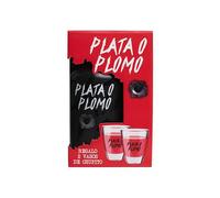 PLATA O PLOMO Licor Premium 700 ml 20% Vol Sin Gluten, Sin Lactosa, Apto para Veganos (Pack Botella + Chupitos)