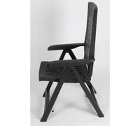 Plata Plegable Imitación Madera Plástico Silla Camping Jardín Lehner- Ajustable