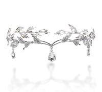 Plata Tiara de Cristal de Boda Tiaro Corona de Rhinestone Hermosa de Moda Nupcial de Novia
