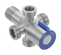 Plata Válvula de Cierre Angular de Acero Inoxidable para Fregadero | Corte Rápido de Agua, Instalación Sencilla, para Tuberías Comerciales y Zona de Lavandería