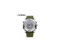 (plata verde) Nuevo reloj de pulsera deportivo con cronógrafo para hombre de la marca SINOBI, movimiento