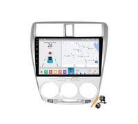 Plata,Y600S,YLOXFW Android 15.0 Coche 2 DIN Estéreo Sustitución para City 2008-2013 Radio GPS Sat Navi 10''Cartablet Multimedia Vídeo Reproductor BT FM Receptor con Android Auto Carplay