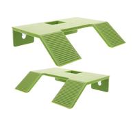 Plataforma Abs Verde con Ventosa de Asoleamiento para Tortugas 2piezas
