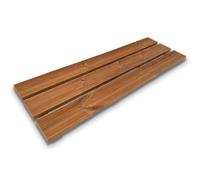 Plataforma antideslizante para bañera SPA 120 x 38 cm, de madera Thermo-Wood, con pies antideslizantes
