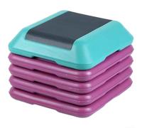 Plataforma compacta ajustable de 40 cm para ejercicio aeróbico con antideslizante para superficie y construcción de polietileno, ideal para entrenamientos de fitness en casa y salud cardiovascular