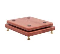 Plataforma de aislamiento de altavoces de doble capa con clavo de cobre fijo para una mayor claridad de audio en estudio y cine en casa