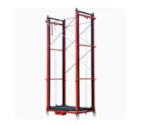 Plataforma de andamio Elevador de andamio eléctrico móvil con ruedas giratorias con bloqueo, plataforma elevadora multifuncional for almacén, sitio de construcción, carga máxima 300 kg Andamios móvile