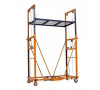 Plataforma de andamio Máquina elevadora multifuncional Andamio elevador eléctrico, plataforma telescópica y trepadora automática plegable móvil for operaciones aéreas, altura máxima de elevación 2-5M