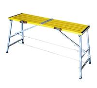 Plataforma de andamio portátil de aluminio, banco de trabajo plegable de altura ajustable, escalera antideslizante para pintura de paneles de yeso