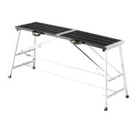 Plataforma de andamio portátil de aluminio, banco de trabajo plegable de altura ajustable, escalera antideslizante para pintura de paneles de yeso
