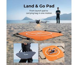 Plataforma de Aterrizaje Plegable SmallRig para Drones, Diseño 2 en 1, Bolsa de Transporte de Plegado Rápido para DJI Mini 4K / Mini 4 Pro/Mavic 4 Pro/Neo 2 Foldable Landing Pad