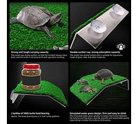 Plataforma de Basura de Tortuga, Dock Accesorios de Tanques Plataforma de Escalada Tortuga Sun Batching, de Quiebra de, Mascota (M Size)