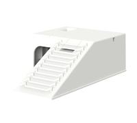 Plataforma de Basura de Tortuga - escondite de Reptiles Resistente al Desgaste | Terraza de Escalada con casa de Refugio | Plataforma de Tortuga Estable con diseño de Agua | Muelle de Tortugas para