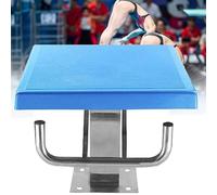 Plataforma de bloque de inicio de buceo con base de acero inoxidable, tabla antideslizante inclinada de 15° para instalación directa de piscina