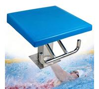 Plataforma de buceo para piscina, bloque de arranque de acero inoxidable, tabla inclinada antideslizante de 15° para piscinas, instalación directa