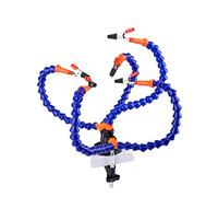 Plataforma de clip ajustable multifunción con 5 brazos y 3 agujeros para reparación de placas de circuito, herramientas de utilidad, lupa 5X opcional