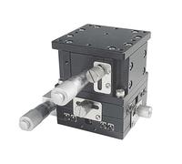 Plataforma de desplazamiento de ejes XYZ: banco de trabajo de elevación de ajuste fino manual de tres ejes for equipos de pruebas ópticas(Ld60-lm)