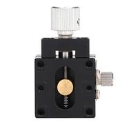 Plataforma de desplazamiento manual para ejes X de etapa lineal, mesa deslizante con alimentación por tornillo y escala, guía en forma de de paloma para instrumentos ópticos y (25X25mm)