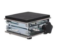 Plataforma de elevación ajustable de acero inoxidable con mecanismo de soporte pesado de 70 a 260 mm de altura para uso científico y de proyectos y versátil