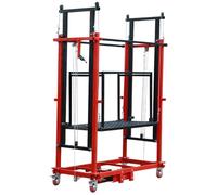 Plataforma de elevación eléctrica con control remoto, elevador de carga automático móvil duradero para trabajos de gran altitud, construcción, decoración