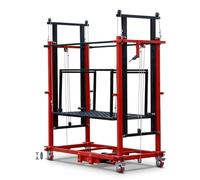 Plataforma de elevación eléctrica plegable para trabajos de construcción, pintura, iluminación y mantenimiento de techos, 13 pies