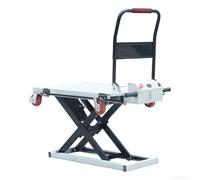 Plataforma de elevación hidráulica portátil, carro plano de elevación de tijera, capacidad de 440 libras, camión de mano con 4 ruedas para manejo de materiales y transporte, ideal para elevación de