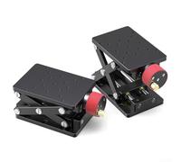 Plataforma de elevación manual del eje Z del elevador del gato del laboratorio, etapa óptica de la diapositiva de la alta precisión, anodizado duro de la aleación de aluminio, viaje de 55m m, 148x80m