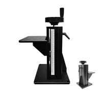 Plataforma de elevación manual para experimentos ópticos, altura ajustable con mesa deslizante, capacidad de carga de 50 kg, construcción de aleación de aluminio, escala transparente para uso en