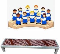 Plataforma de escalera de coro portátil, elevadores de escenario resistentes y resistentes, escalones de canto fáciles de montar para conciertos, eventos comunitarios