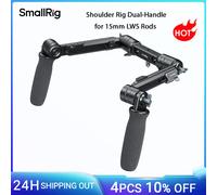 Plataforma de hombro SmallRig con doble mango para varillas LWS de 15 mm con orificios de localización de 1/4 "-20, para monitores, para cámaras/videocámara DSLR -5205 5205